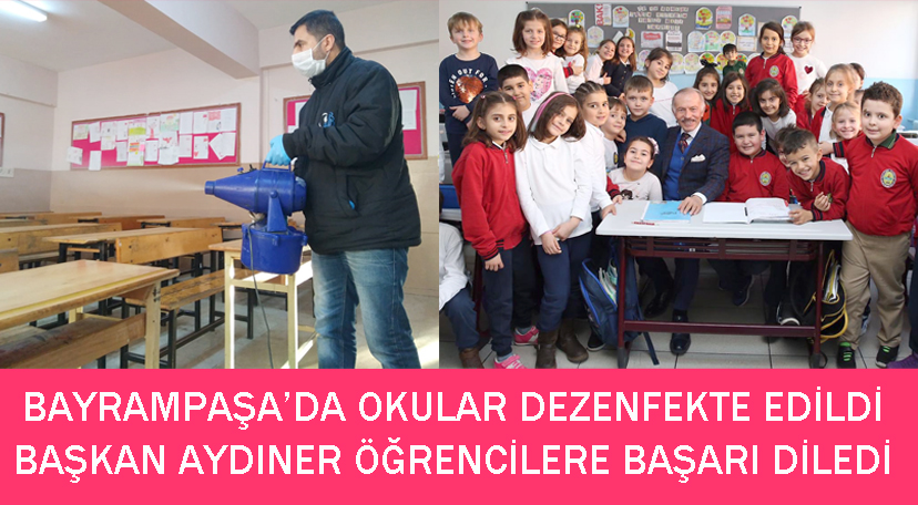 OKULLAR DEZENFEKTE EDİLDİ