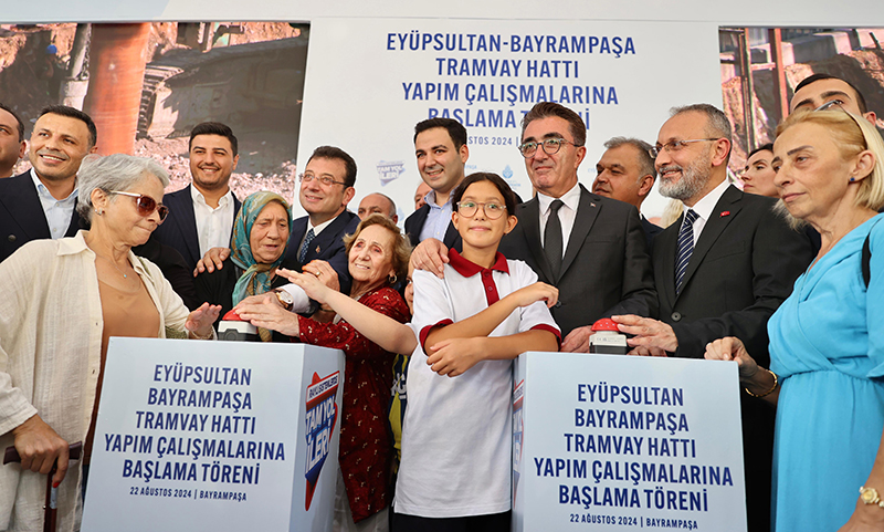 TRAMVAY HATTININ YAPIMI BAŞLADI 