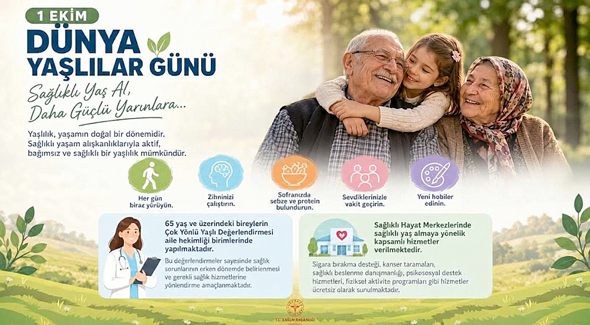 Sağlıkla kalın, sağlıklı yaş alın, sağlıklı ve uzun yaşayın!