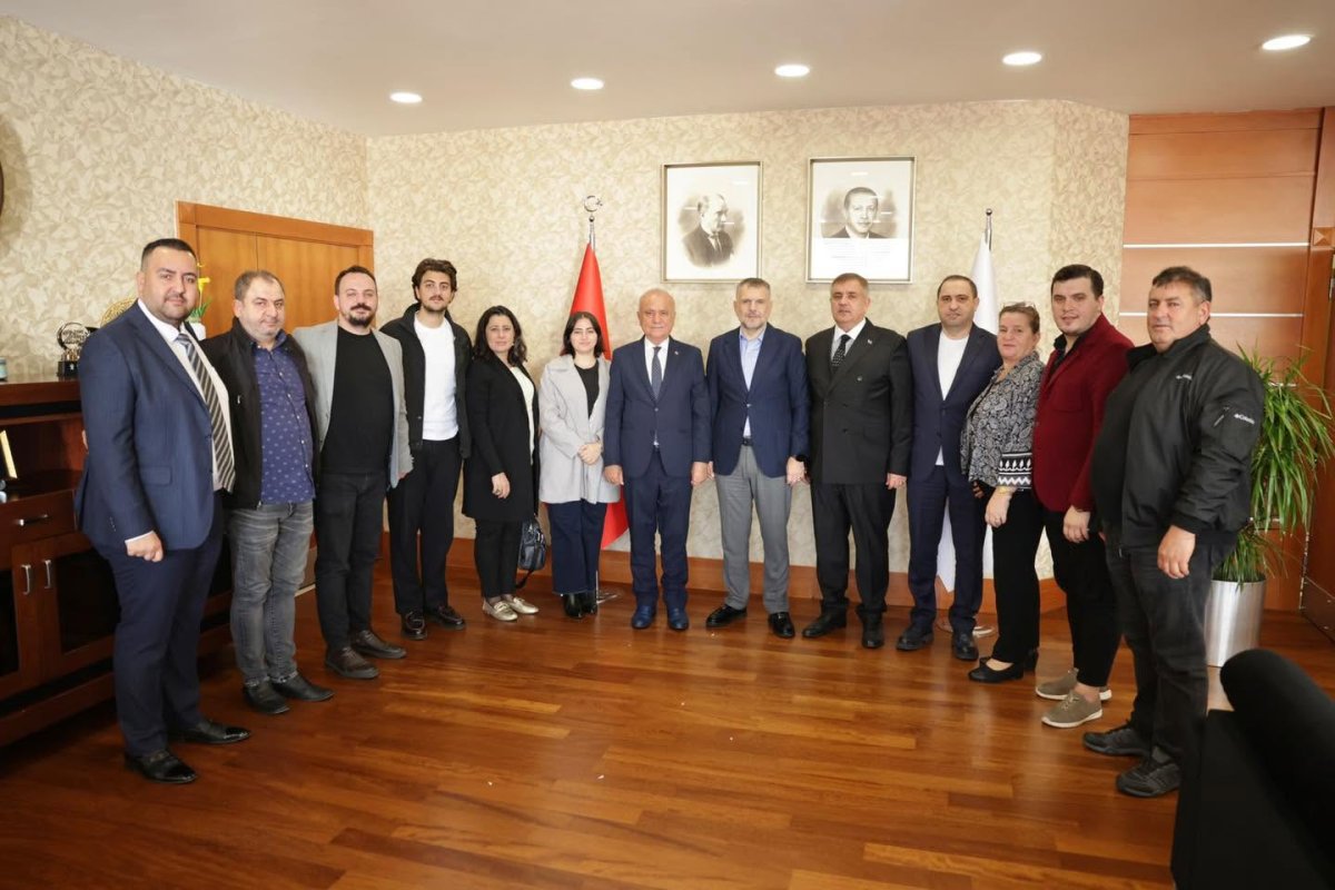 Pirlepeliler Derneği'nden, İbrahim Akın'a nezaket ziyareti